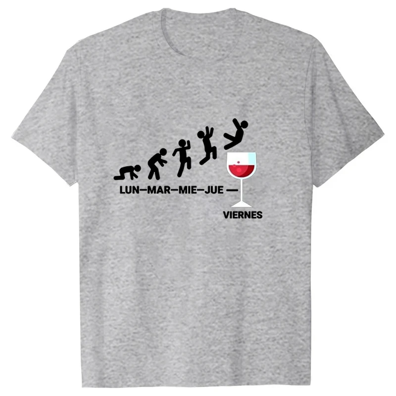 Viernes Beer Bedruckte T-Shirts für Damen und Herren, kurzärmelig, lustiges Rundhals-T-Shirt, lässige Sommer-Tops, Streetwear, Harajuku-Top – Detail 5