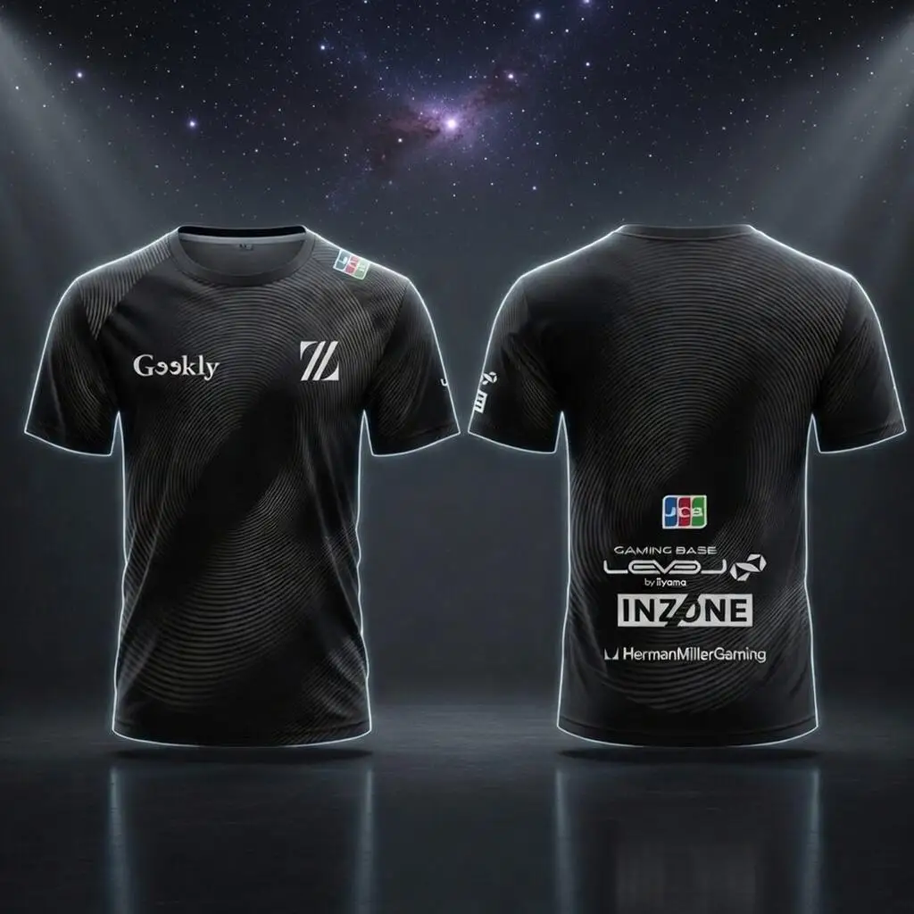 

ZETA DIVISION Esports Team Uniforms Summer Breathable Quick-Drying T-Shirts for Gamers Men's and Women's Customizable Tees