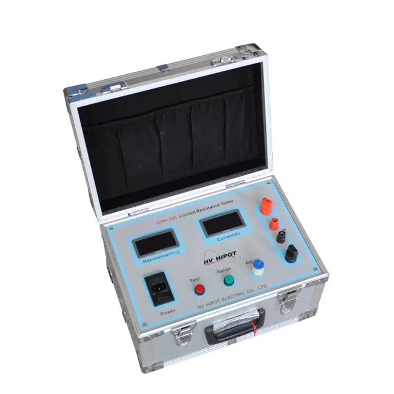 

HVHIPOT Portable 200A Contact Resistance Tester Loop Resistance for Test GDH-200 for Equipment Testing