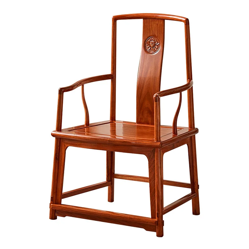 LMM South Official Hat Chair Antique Chinese Tea Room Armchair Leisure Mahogany Nangong Chair
