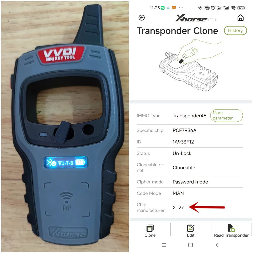 10/20/50 sztuk KING CHIP xt27 xt27a super chip xt27c75 xt27a01 dla ID46/40/43/4D/8C/8A/T3/47 dla VVDI Mini Key Tool