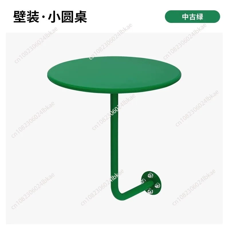 For Wall-mounted Small Round Table, Wall-mounted Side Table, Dessert Shop, Café Booth, Industrial Style Wall-to-wall Table Round