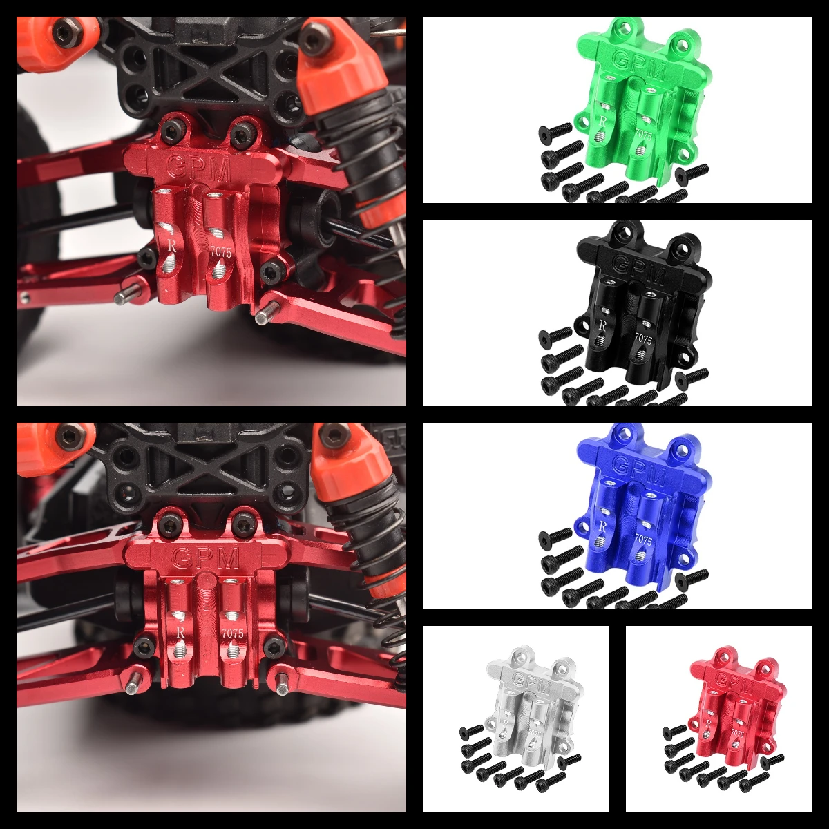 

GPM Alloy 7075 Rear Diff Cover For ARRMA 1/18 Granite Typhon Mojave Grom Nascar