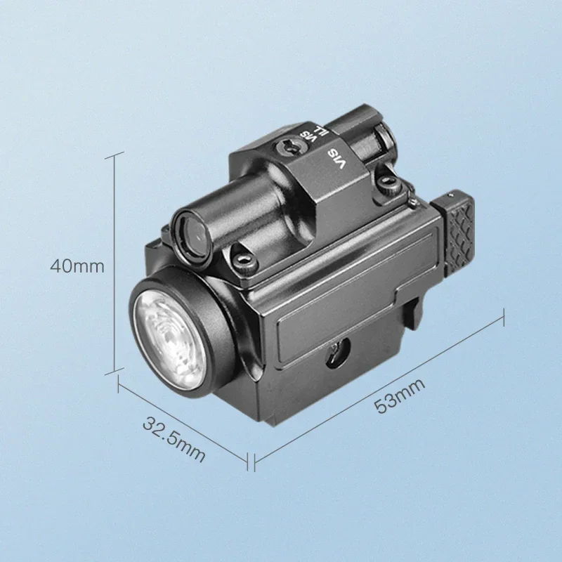 Kostenloses Logo bedruckte 800 Lumen GM 23 Pro grün-rote taktische Laser-Kombinationstaschenlampe