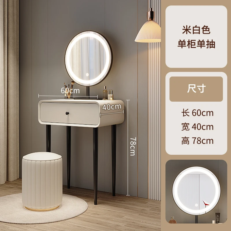 Storage Women Dressing Desk Women Bathroom Mirror Drawer Luxury Modern Decorative Dressing Table White Moveis Hotel Furniture