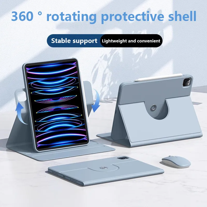 

360 ° Вращающийся чехол из ТПУ для Xiaomi Pad 7 7Pro, 11,2 дюйма, 2024, съемный защитный чехол-подставка для планшета в книжном стиле