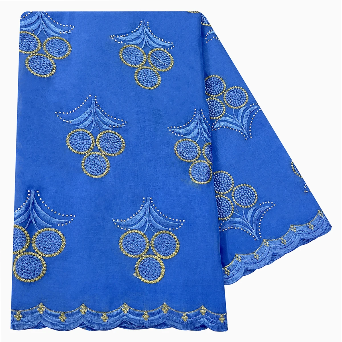 100% Cotton Rayon Embroidered Scarf - African Women Hijab - usage example