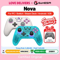 Gamesir Nova Gamepads PC para Nintendo Switch 2 controlador efecto Hall Joysticks para Switch Oled Lite Windows iOS Android Control