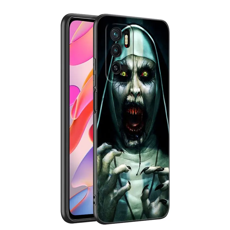 The Nun Valak Horror Black Silicone Phone Case For Xiaomi Mi 9 SE 8 10T 11 12 13 Lite 9T 11T 12S 12T 13T 14 Pro 5G NE 11i 12X