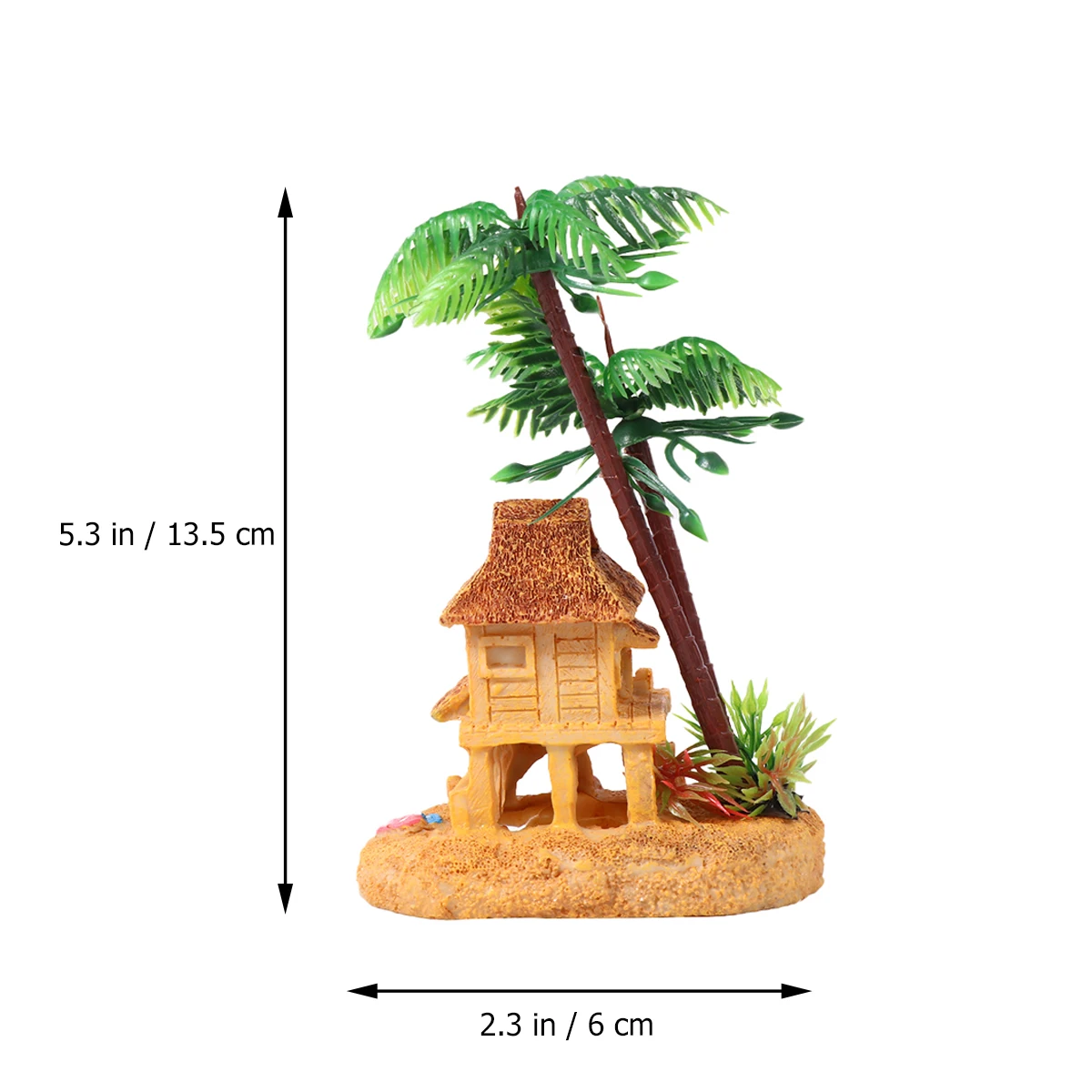 

Resin Decoration House for Aquarium Fish Tank Creative Landscape Ornament Natural Environment Feeling Vivid Color Detail