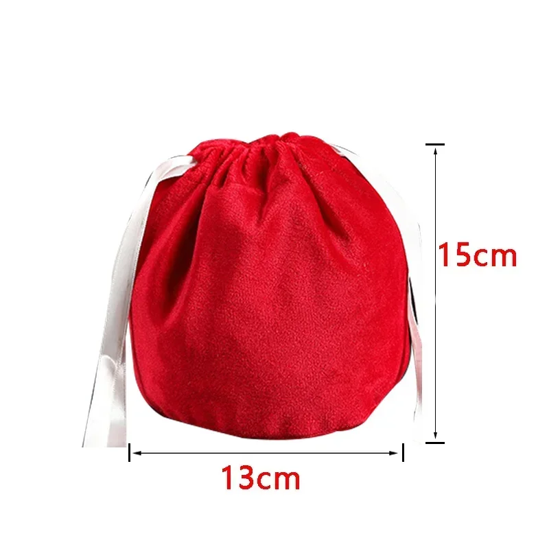 1pc Velvet Halloween Candy Bag DIY Christmas Candy Bags Trick or Treat Packing Bags XMAS Gift Bags Party Wedding Decoration