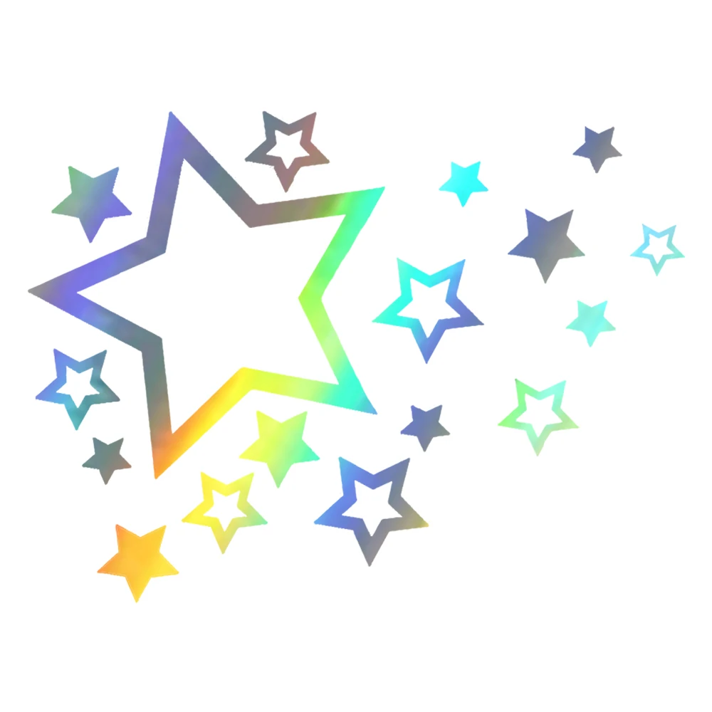 16*12CM Fashion Shooting Stars Styling Vinyl Car Sticker Bumper Decorate Car Styling Decorative Accessories