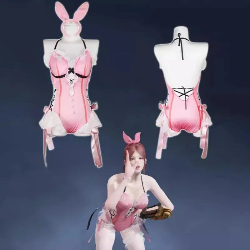 파티 핑크 수영복 우펜베리 션 미아오 의상 변장 섹시한 캐릭터 초여름 코스프레;4.f'7;j,3'