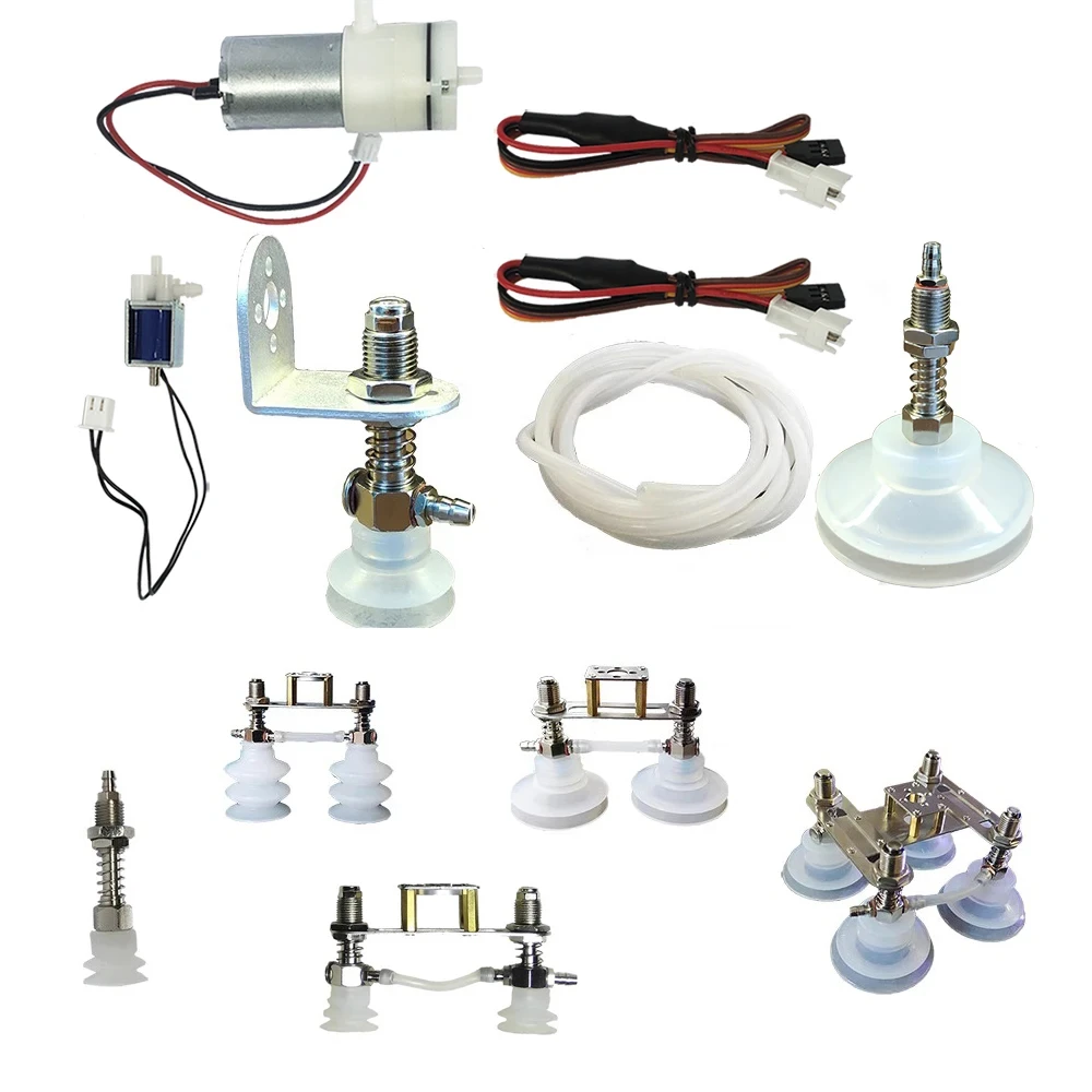 0.3/1/3/6/10/20Kg Load Suction Cup Vacuum Pump Solenoid Valves PWN Cable Various Parts For Robot Arm DIY Kit Programmable Robot