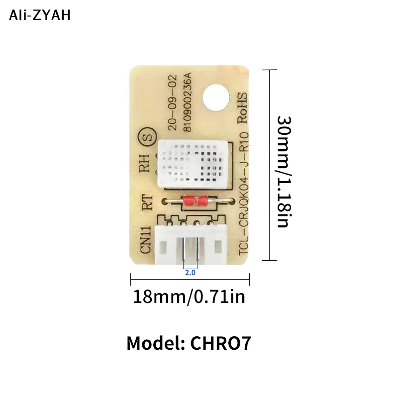 (YY)1Pc 2025 NEW CHR07 PH2.0mm Module Dehumidifier Humidity Sensor Board Temperature And Humidity Probe For Humidifier