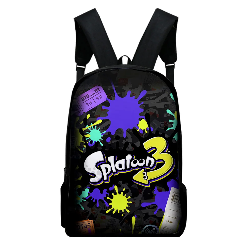 Splatoon 3 Game Bag 2022 New Game School Bag Adult Kids Bags Unisex Backpack Casual Style Daypack