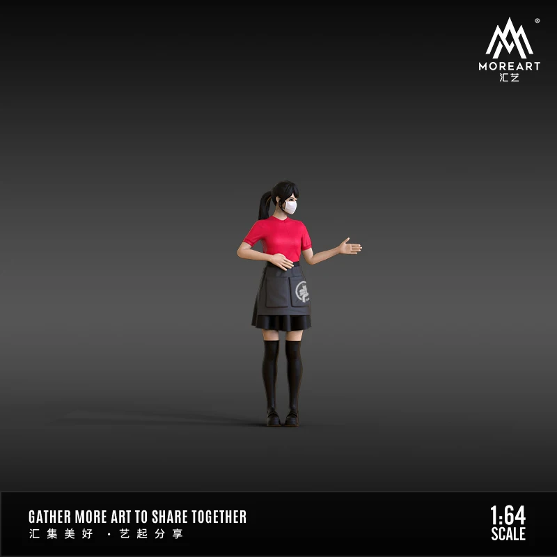 Mais arte 1:64 conjunto de bonecos de ação simulando modelo de decoração de resina para exibição, coleção e presente