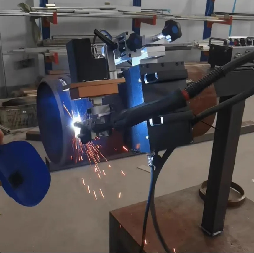 KA-GD Magnetic Rail Pipe Circumferential Welding Equipment Automatic Orbital Mig Welding Machine Portable For Steel Structure