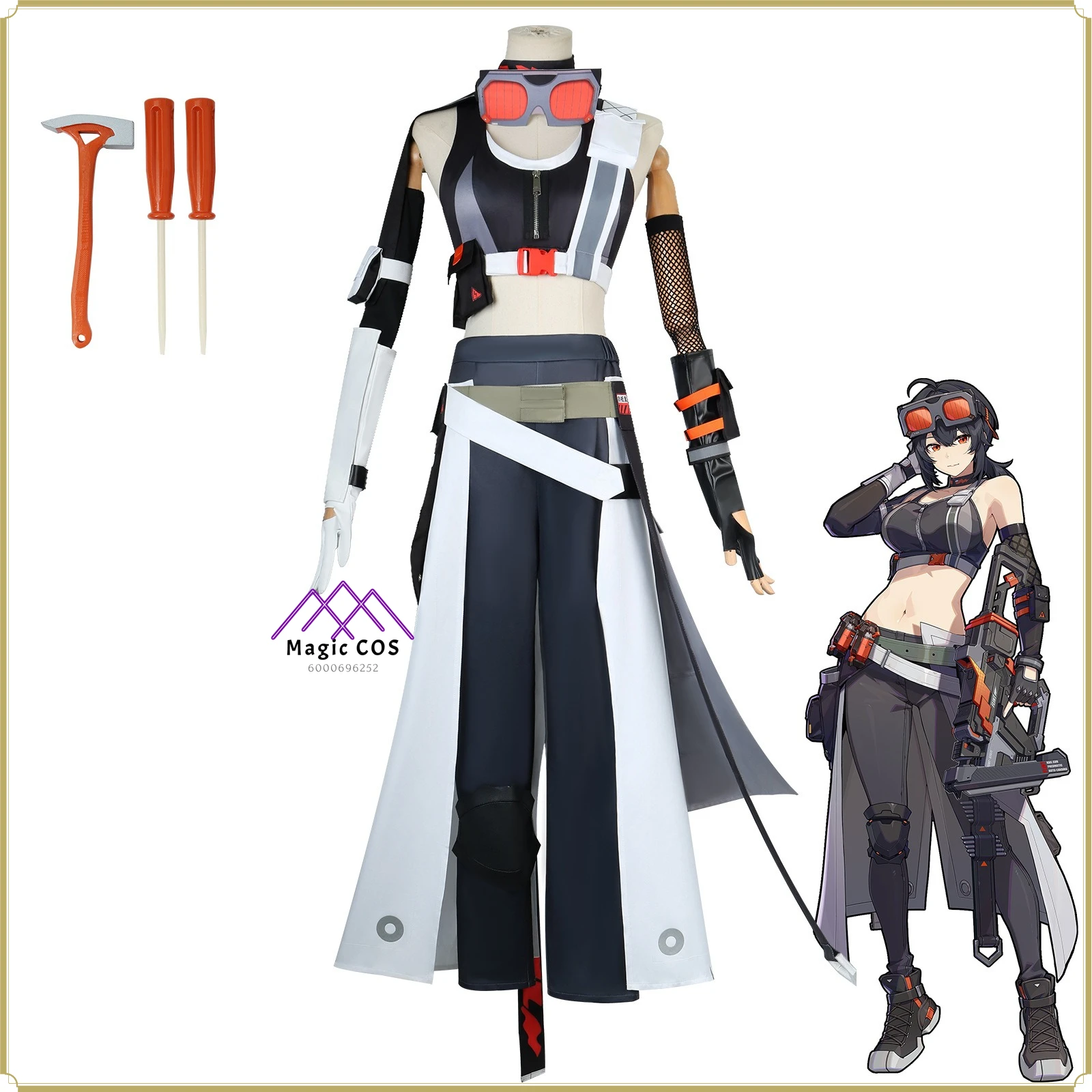 

High Quality Zenless Zone Zero Cosplay Costume - Grace Howard Full Set Functional Uniform Anime Outfit Comic Con Halloween Suit
