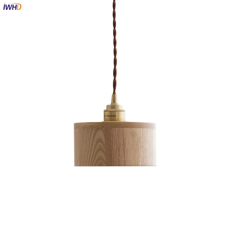 iwhd ash walnut madeira cobre led luzes pingente luminarias domestica decoracao interior quarto sala de estar modern hanging lamp nordico 01