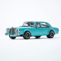 Liberty 1:64 300SEL Blue Pig painted alloy car model