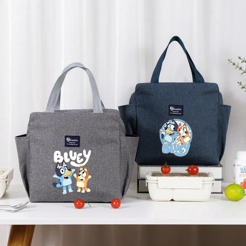 

Blueys Bingos Portable Lunch Drink Carrier Insulated Bag Fresh Cooler Pouch Food Thermal Box Tote Food Picnic Container Bag Gift