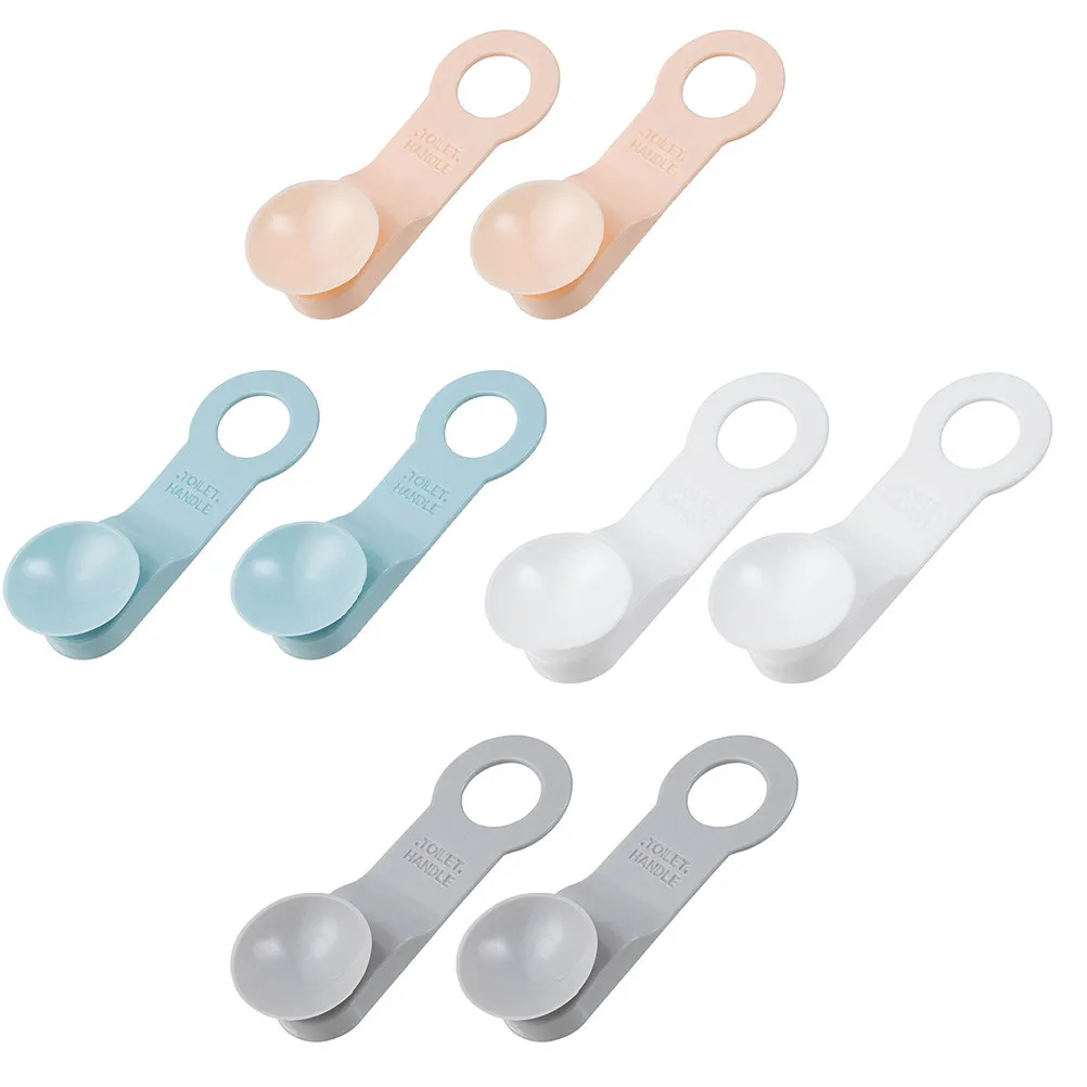4Pairs Toilet Seat Lifters Premium Durable Soft Material Creative Toilet Cover Lifters Home Hotel Practical Bathroom Accessories