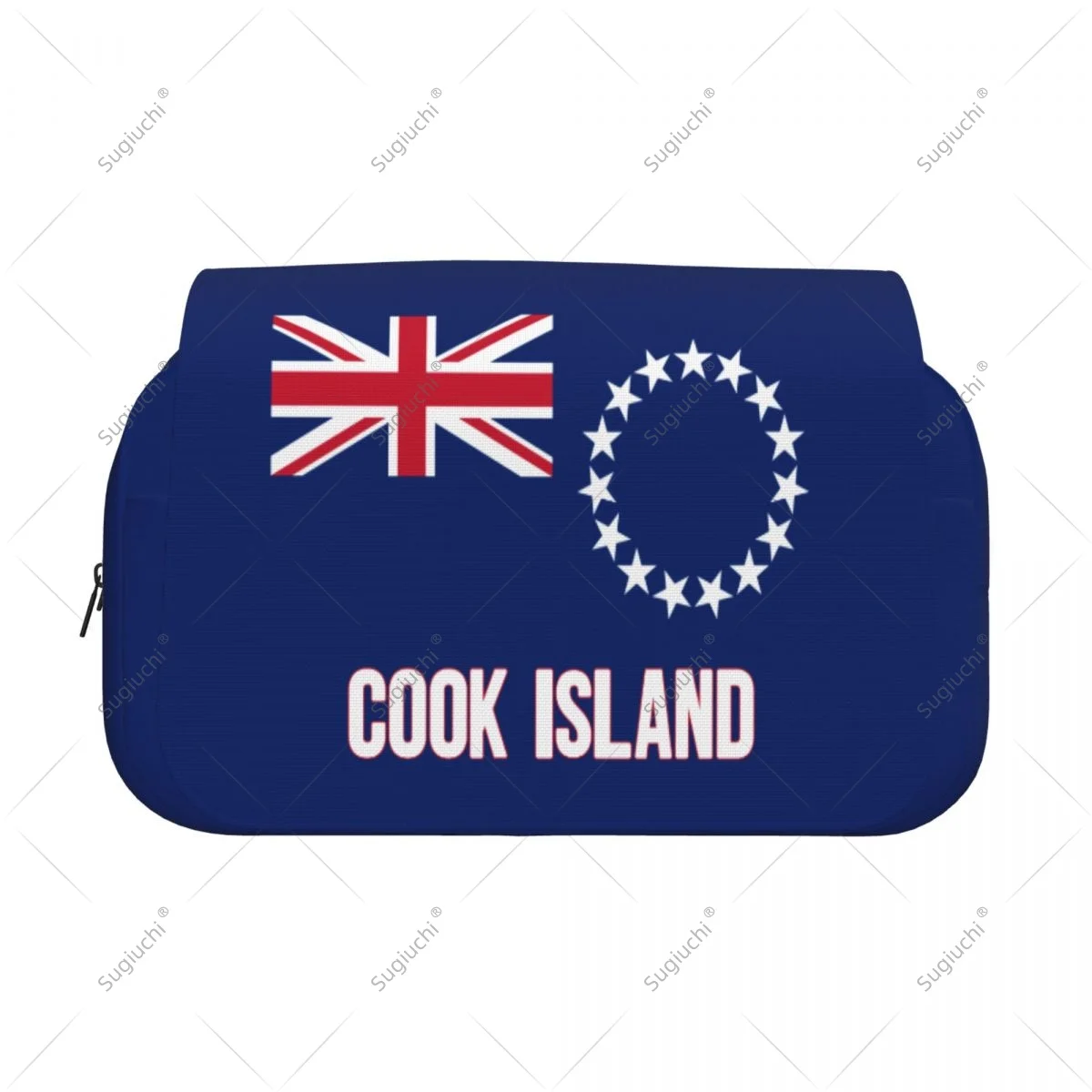 Pencil Case Scissors Bags 3D Cook Islands Flag Double-layer Oxford Cloth Stationery Storage Pen Box Case