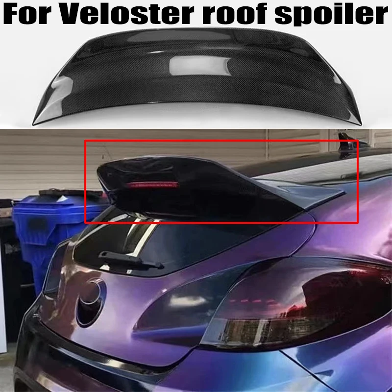 

For Hyundai Veloster (Turbo Only For 1.6T) SC Style Glass FRP/Carbon fibre Rear trunk cover Rear Duckbill Spoiler wings spoiler
