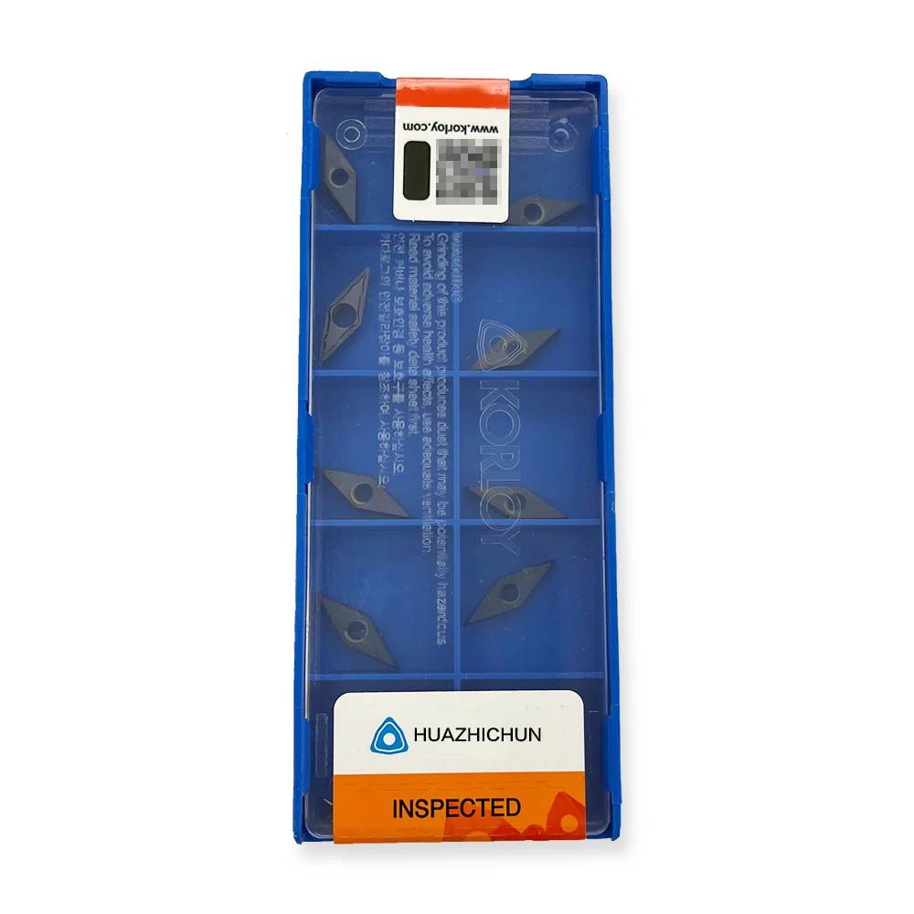 

HUAZHICHUN 10 шт. VCMT080202-VL PC5300 Внутренний держатель из карбида вольфрама, керамическая вставка для механического токарного станка с ЧПУ