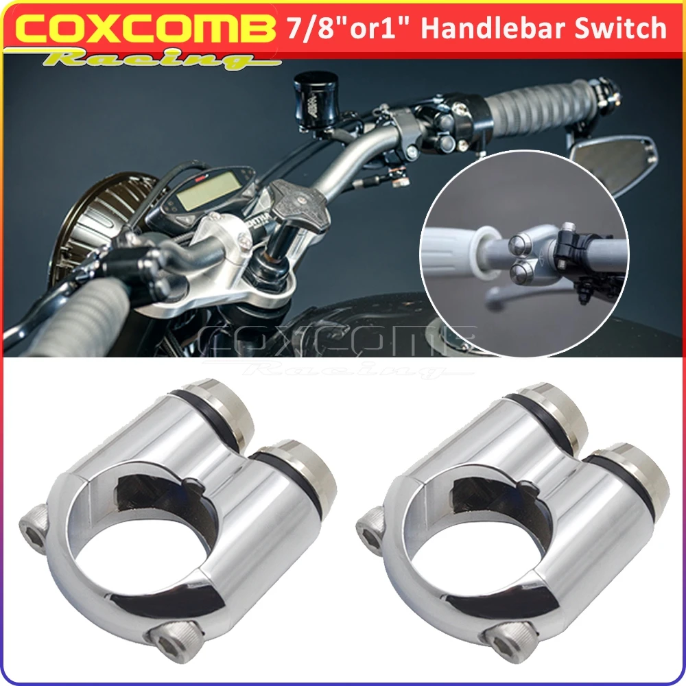 

1" 7/8" Handlebar Controller Switch Motorcycle Self-Locking Horn Light 2-Button Switch For Harley V-Rod VRSCA VRSCB VRSCAW VRSCF