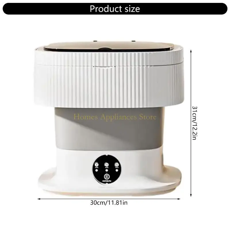 D0AB Small Laundry Washer Efficient Washer 10L Quiet Dryer Efficient Washing Machine Small Washer for Home and Travel Use