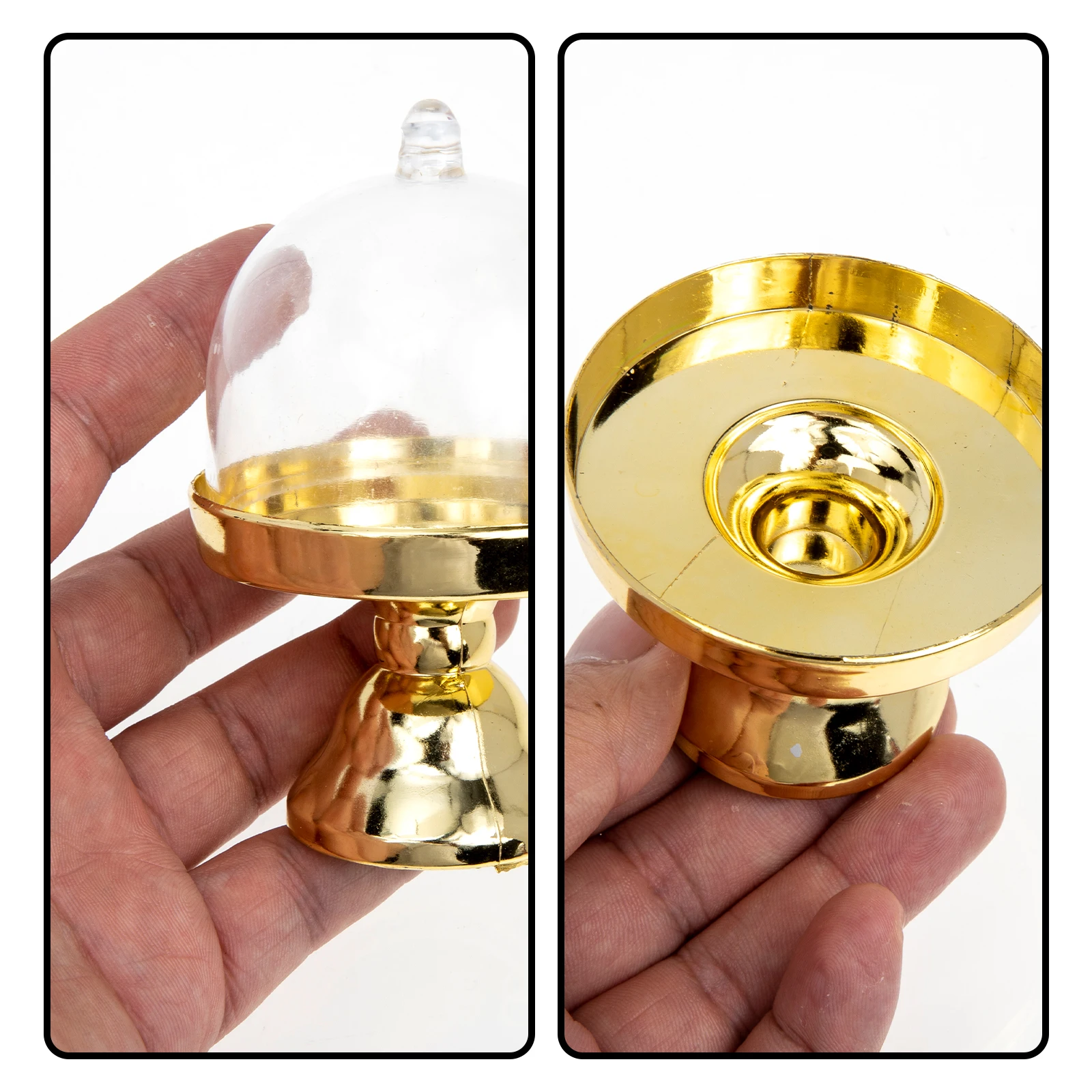 

12 Pcs Cake Holder with Lid Dessert Box Plastic Candy Container Small Boxes for Party Favors Festival Cases