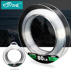 50/100M Sea Fishing Nylon Line 30-180LB Transparent 10-82KG Strong Pulling Force Sub-line Saltwater Boat Fishing Accessories