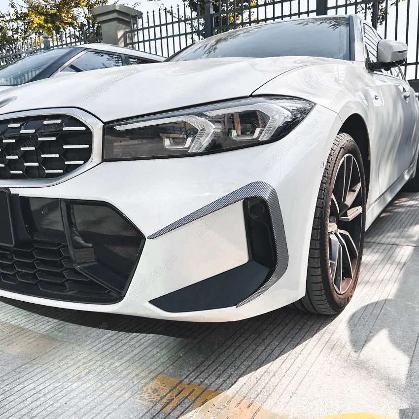 

For BMW G20 G21 M-Sport 320i 325i 330i 320d M340i LCI 2022-2025 Front Bumper Splitter Side Spoiler Air Vent Lid Cover Kit Tuning