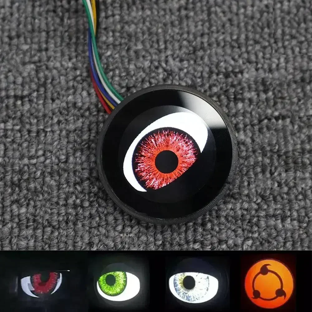 21 Modes Car LED Devil Eyes Demon Evil Eye Lenses 12V For Car WIFI Control Eyes Retrofit Kits Fitting Car Light Accessories