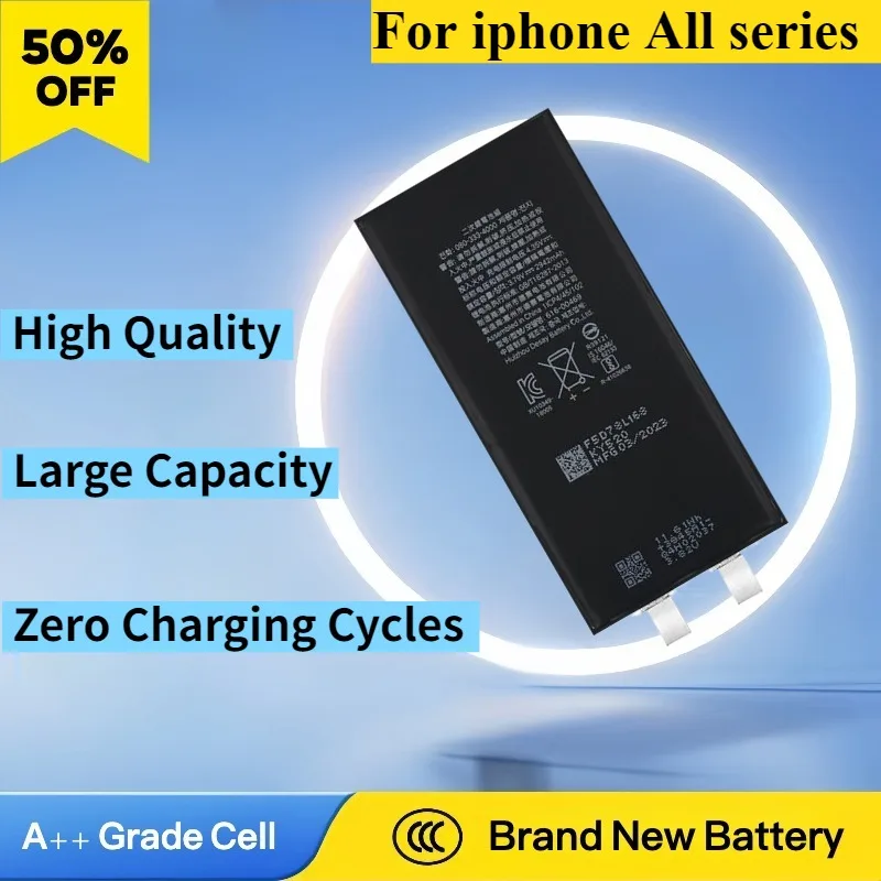 

New Lithium Polymer Battery For iPhone SE 2022 2020 8 Plus 7 6S 6 13 12 Pro 11 X XR XS MAX High Capacity Replacement Batteries