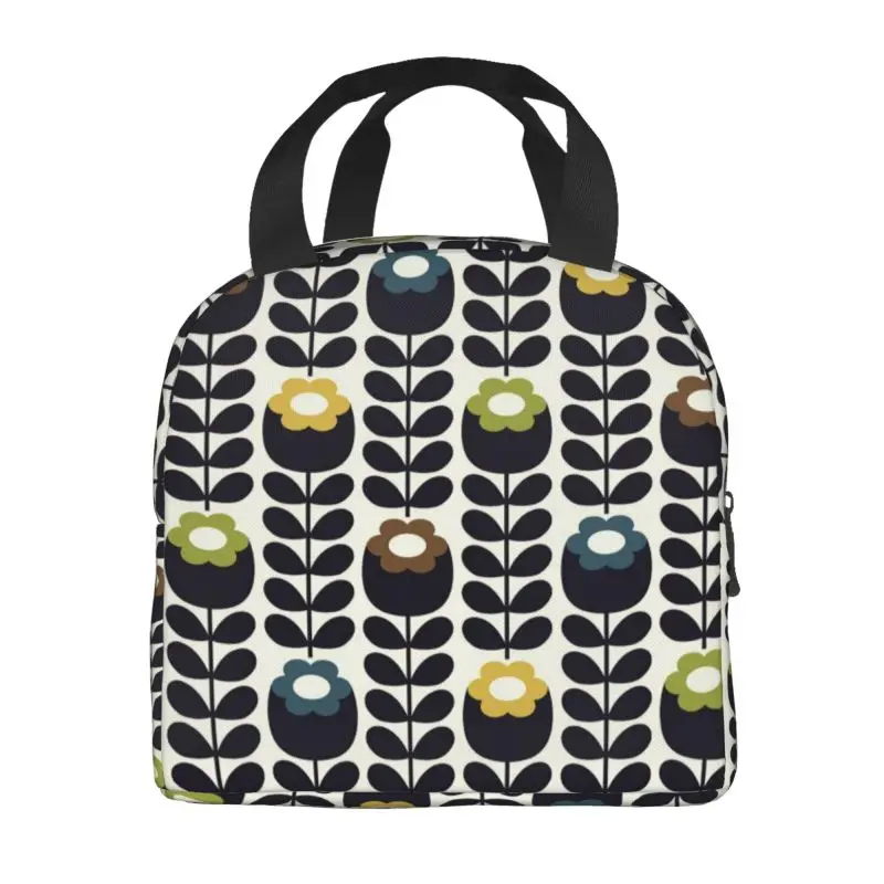 Orla Kiely Insulated Lunch Bag for Women Portable Floral Scandinavian Thermal Cooler Bento Box Office Picnic Travel