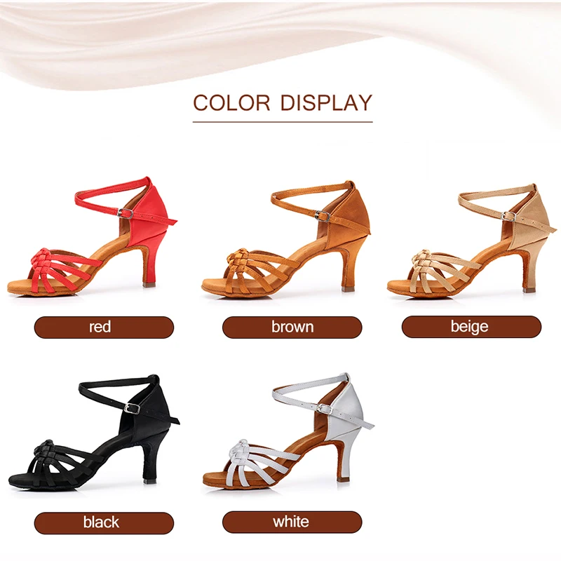 New Hot Latin Dance Shoes Women Ballroom Shoes High Heel Tango Jazz Salsa soft Sandal Dance Shoes