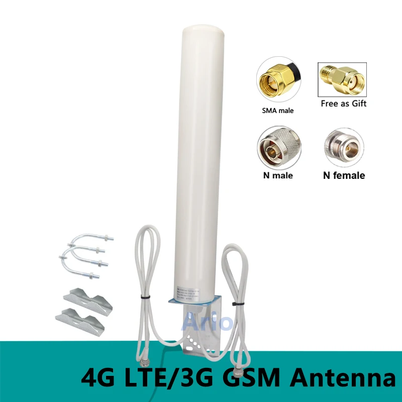 Enhance 4G LTE 3G GSM Aerial Omni WiFi External High Gain 18dbi IP67 Waterproof Outdoor Antenna With SMA N Male  For Router