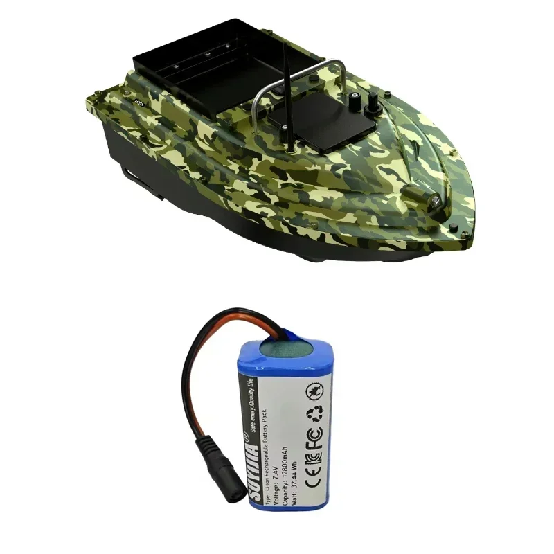 2S2P 7.4V Rechargeable Battery12800mAh Lithium Battery Suitable for Remote Control Fish Finder Fishing Bait Boat Toy Accessories