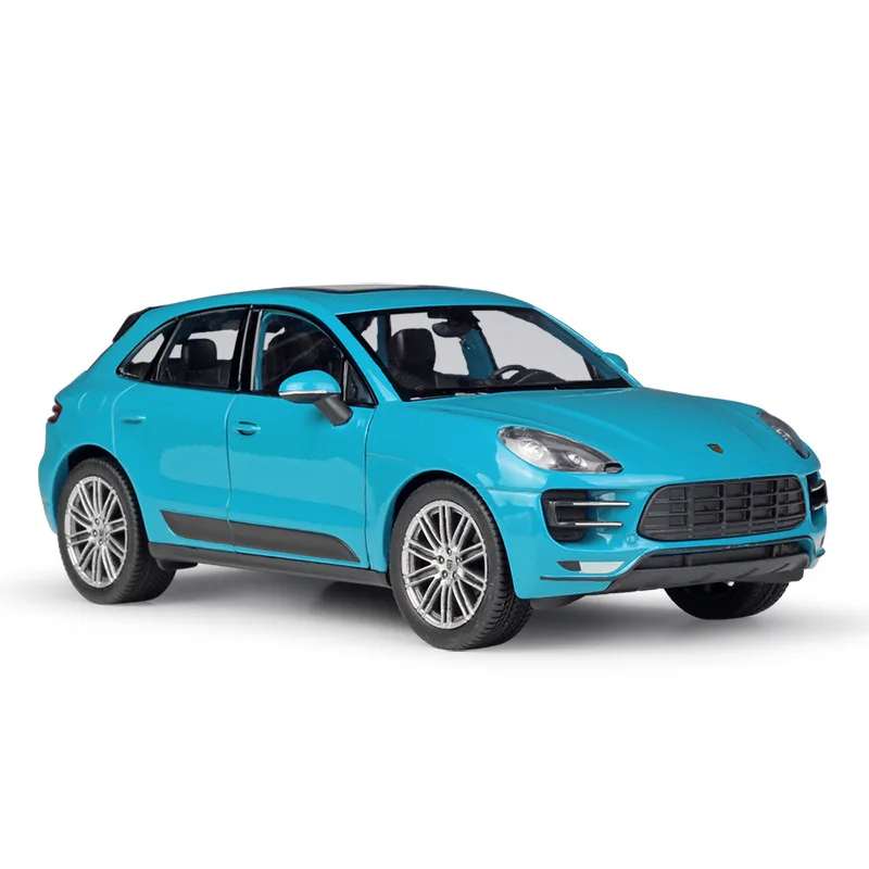 WELLY Diecast 1:24 Porsche Cayenne Macan Turbo Metal SUV Alloy Model Car Off-Road Vehicle Toy Car For Kids Decoration Collection