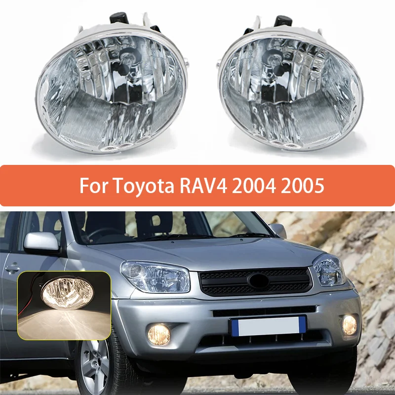 Toyota RAV4 2004 2005 için çifti ön tampon sis işık meclisi far halojen 8121142050 8122142050