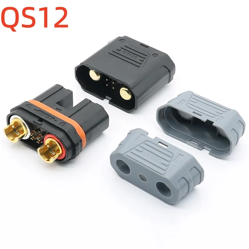 

QS12 male and female head anti-ignition high current plug with sheath car start high temperature power lithium battery plug