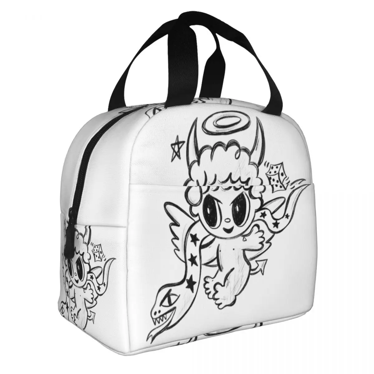 Custom Devil Angel Karol G Colombian Singer Resuable Lunch Box for Women Leakproof Thermal Cooler Food Insulated Lunch Bag Work