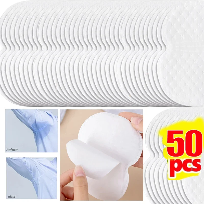 10-50pcs Unisex Sweat Pads Summer Deodorants Underarm Anti Perspiration Sweat Pads Disposable Armpit Absorb Sweat Shield Pads