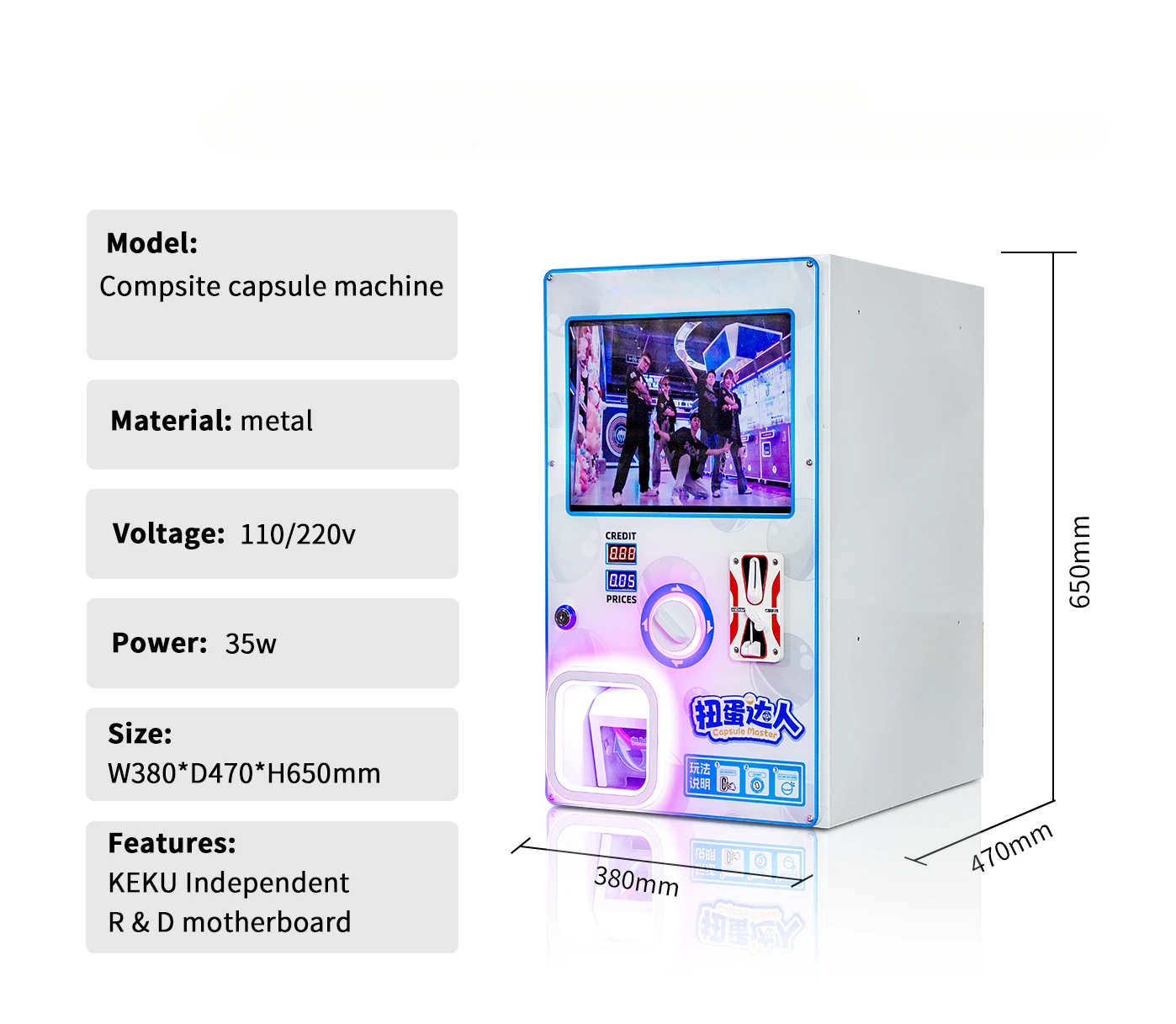 Automatic Gashapon Machine For Sale Gacha Machine Toy Prizes Gashapon Anime Vending Machine