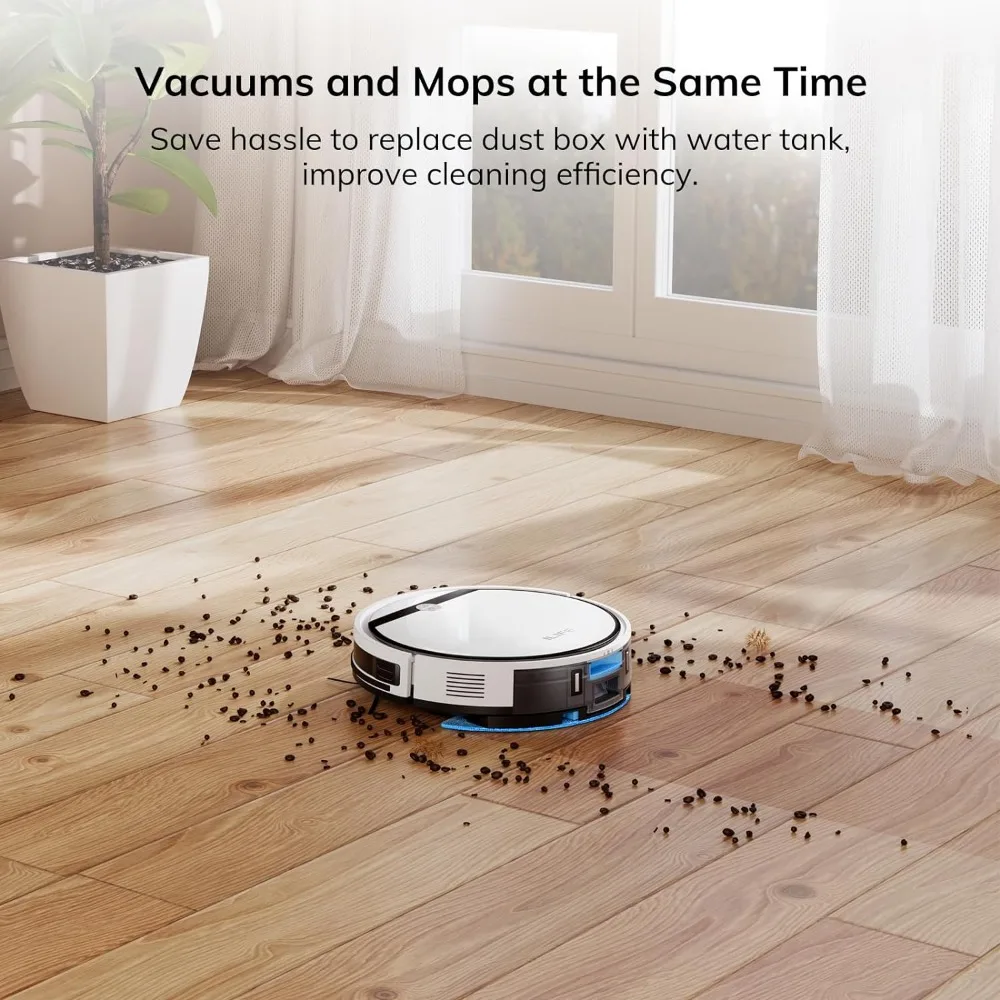 Robot Vacuum and Mop Combo, V3s Pro Upgraded, Compatible with 2.4GHz WiFi/Alexa/Google, 120mins, 3000Pa