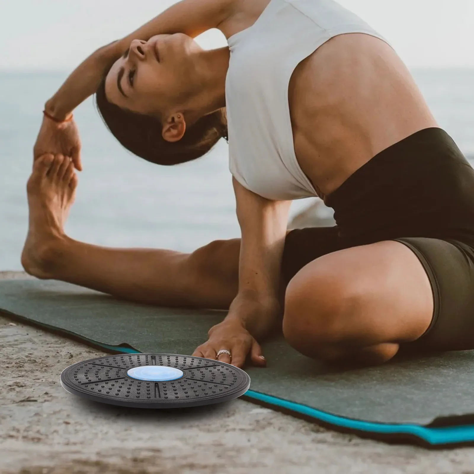 

Balance Training Board Sensory Training Wobble Board Portable Fitness Equipment for Home Workouts Core Muscle Stability Exercise