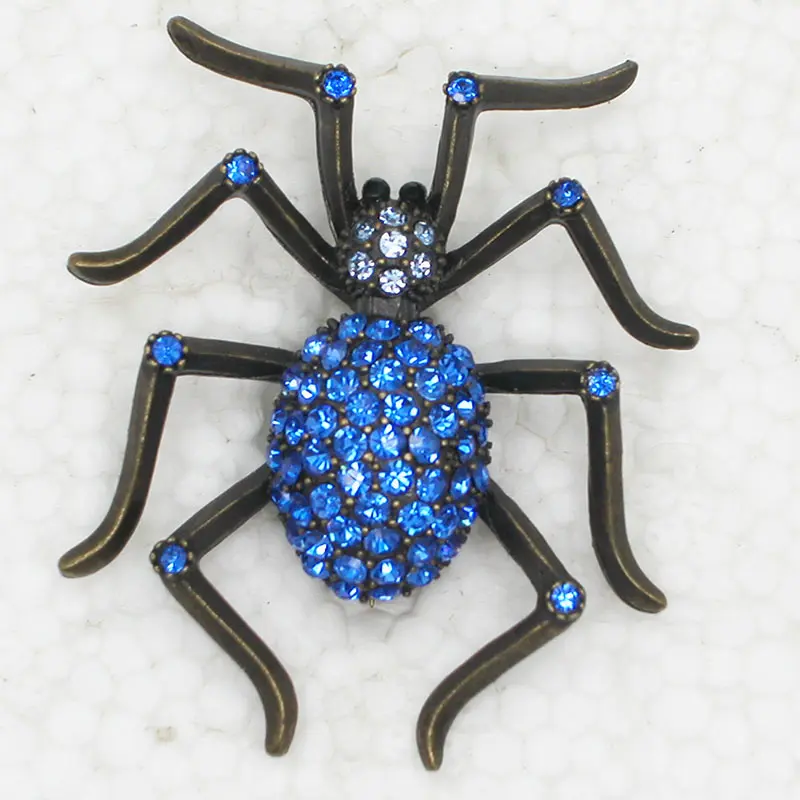 

60Pcs/Lot Mixed Color (Can Notes Color) Wholesale Spider Pin brooches C660